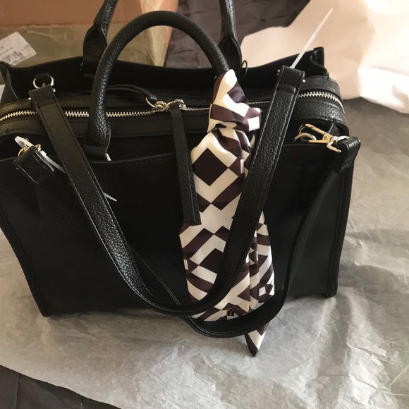 Steve Madden Satchel with Scarf Detail - Picture 6 of 7